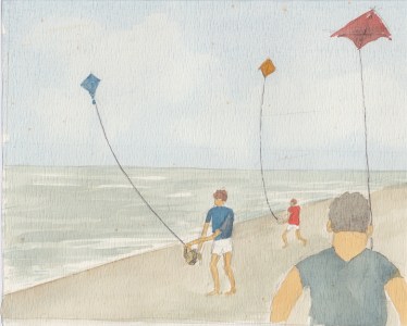 (c) Karel Dasseville - draken aquarel Karel Dasseville - draken