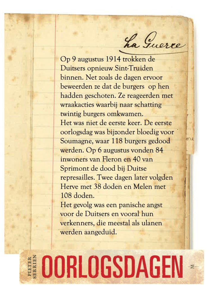 9 augustus 1914 - Oorlogsdagen 1
