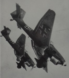 Duitse Stuka's in actie