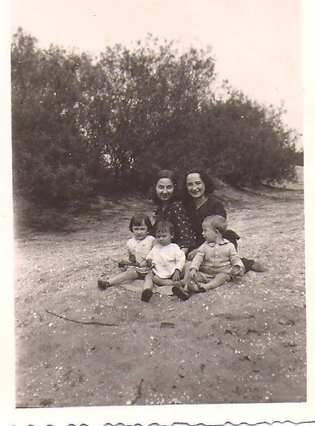 Liet, Maria en Staf, Gusta en Jet.