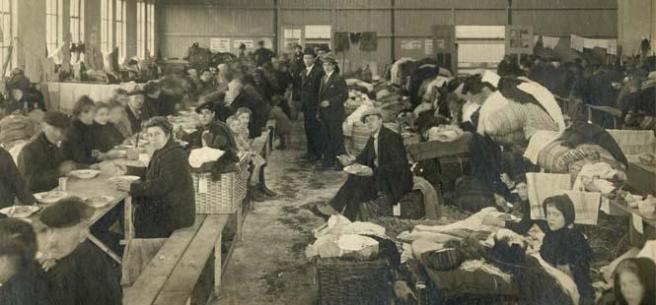 Vluchtelingen Rotterdam 1914