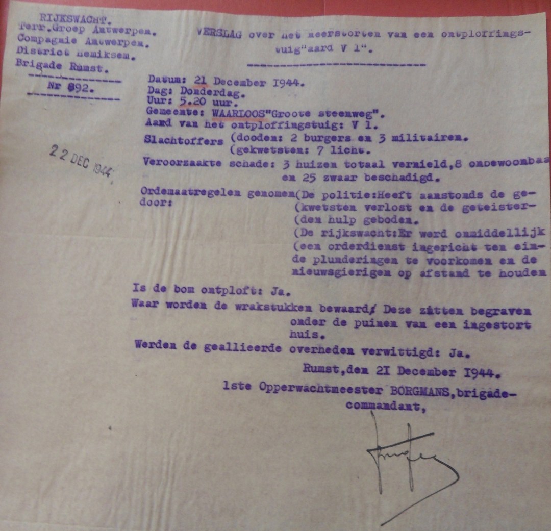 Het geheime politieverslag van de inslag.