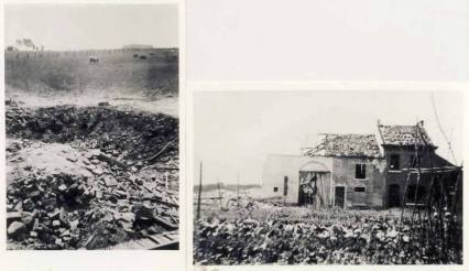 De getroffen boerderij in Nalinnes