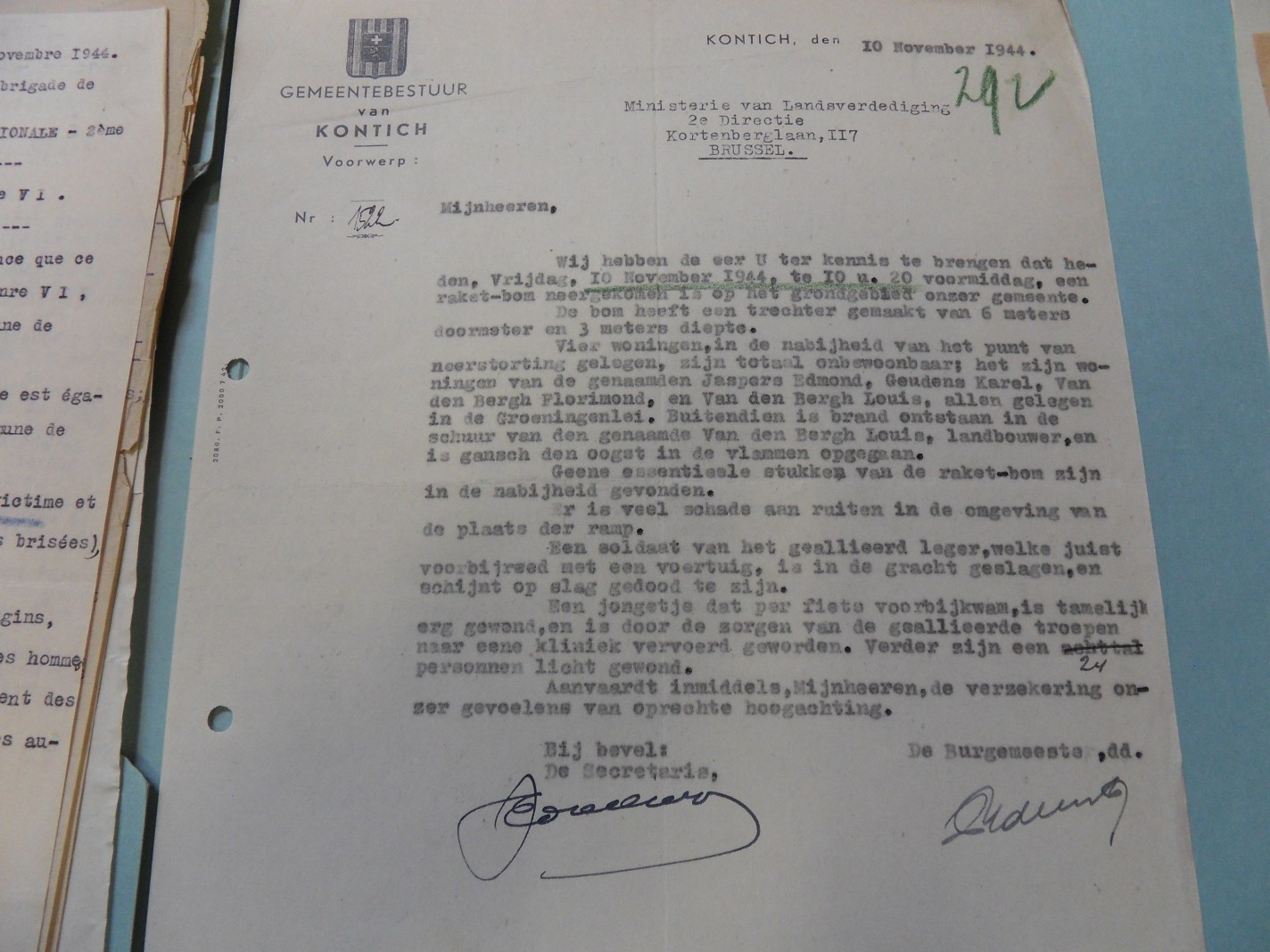 10 november 1944: V1 Groeningenlei Kontich – Pieter Serrien